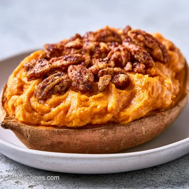 Pecan Pie Sweet Potatoes for 8 Servings