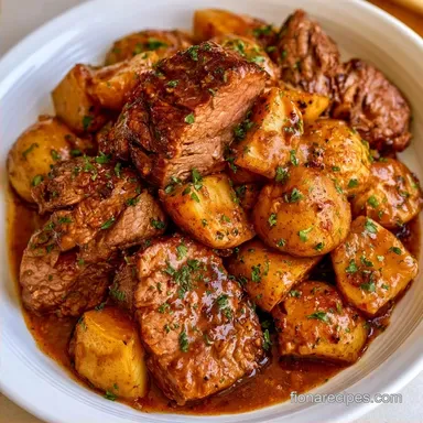Slow-Cooked Pot Roast with Gold Potatoes