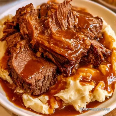 Pot Roast with Mashed Potatoes for 12 Recipe Card