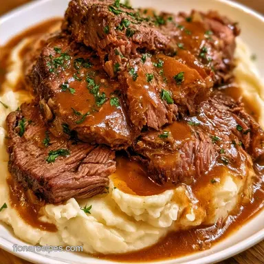 Pot Roast with Mashed Potatoes for 12