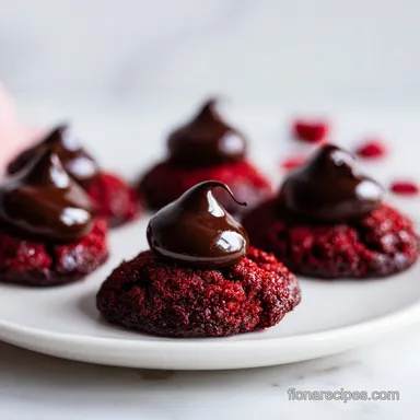 Red Velvet Blossoms Cookies in 25 Minutes Recipe Card