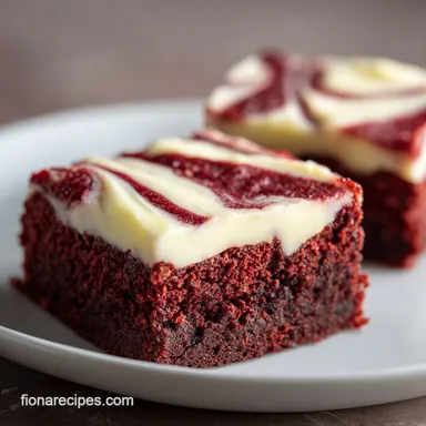 Red Velvet Brownies in 40 Minutes Recipe Card