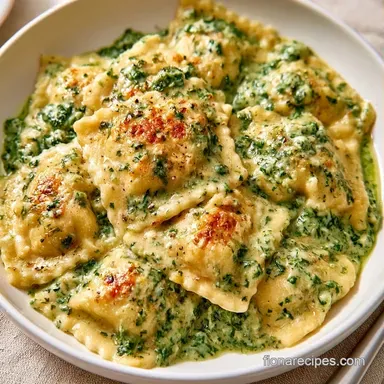 Ricotta Spinach Ravioli in 34 Minutes Recipe Card