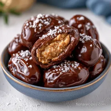 Sea Salt Stuffed Dates with Almond Butter Recipe Card