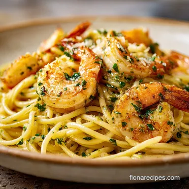 Shrimp Scampi Pasta in 20 Minutes for 4