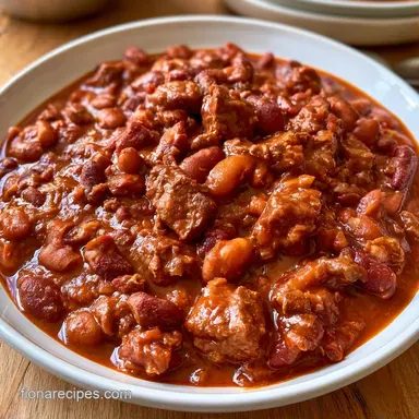 Slow Cooker Wendys Chili with Ground Beef Recipe Card