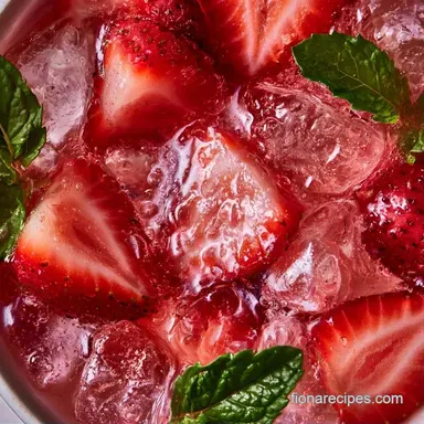 Strawberry Mint Lemonade in 20 Minutes Recipe Card