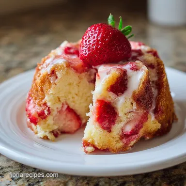 Strawberry Pound Cake Recipe With Fresh Strawberries