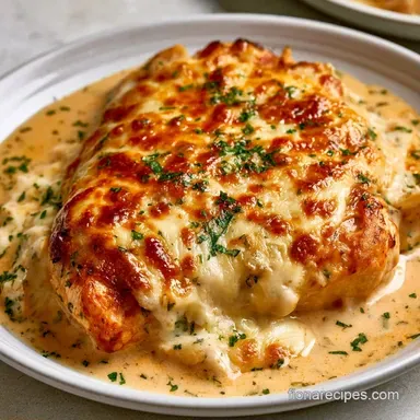 Creamy Swiss Chicken Casserole Recipe Card