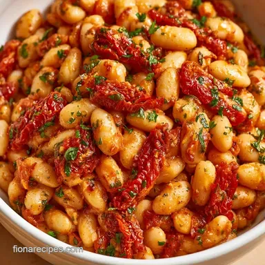 Tuscan White Bean Skillet in 30 Minutes Recipe Card