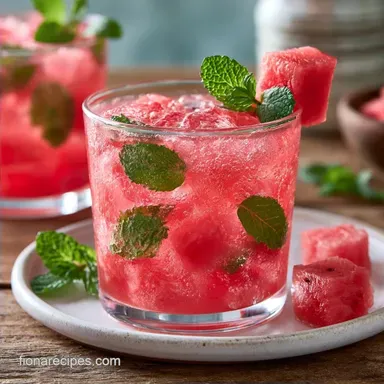 Watermelon Mint Lemonade in 15 Minutes