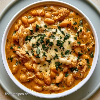 White Bean Chicken Chili in 45 Minutes Recipe Card