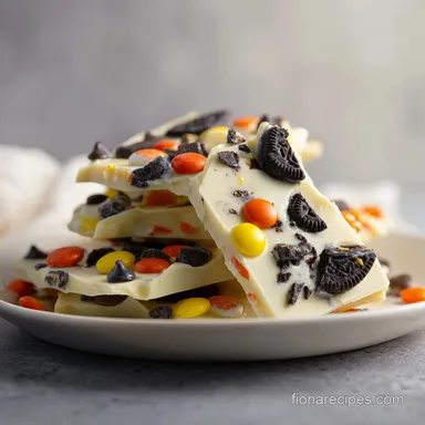 White Chocolate Oreo Bark with Coconut Oil