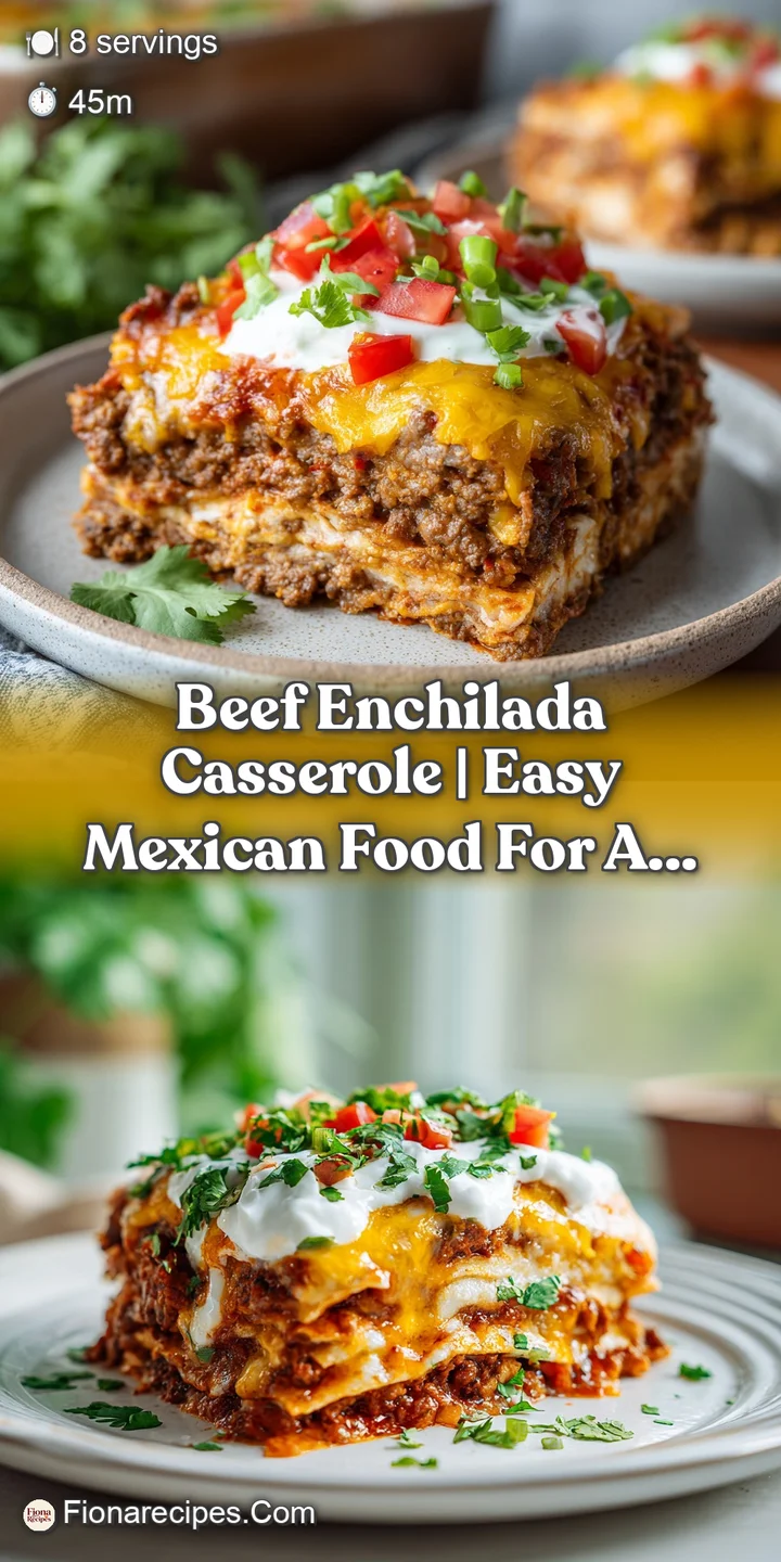 A close-up of tender beef and cheese filling peeking through a rich red enchilada sauce, with a slight sheen.