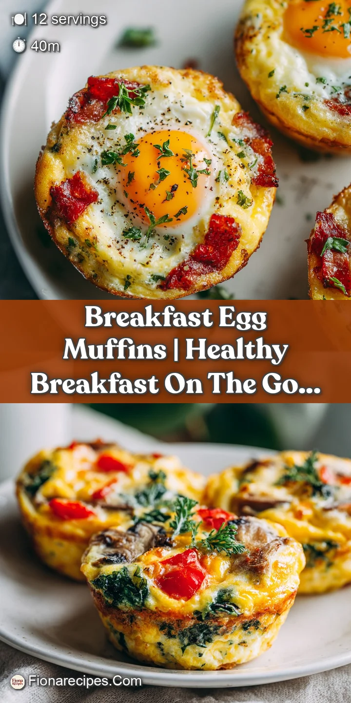 Close-up of a moist egg muffin, revealing a soft interior with flecks of red bell pepper.