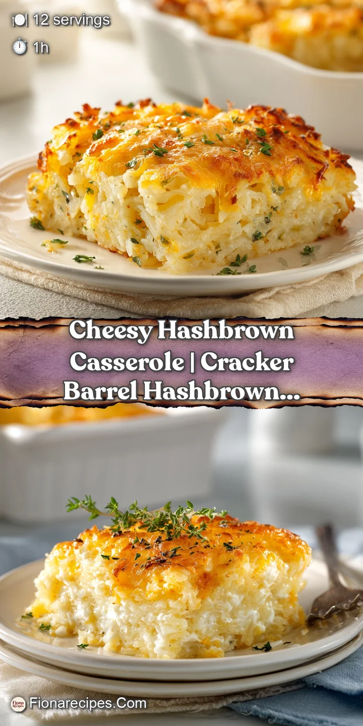 Melted, gooey cheese stretches from a fluffy, golden hashbrown casserole topping.