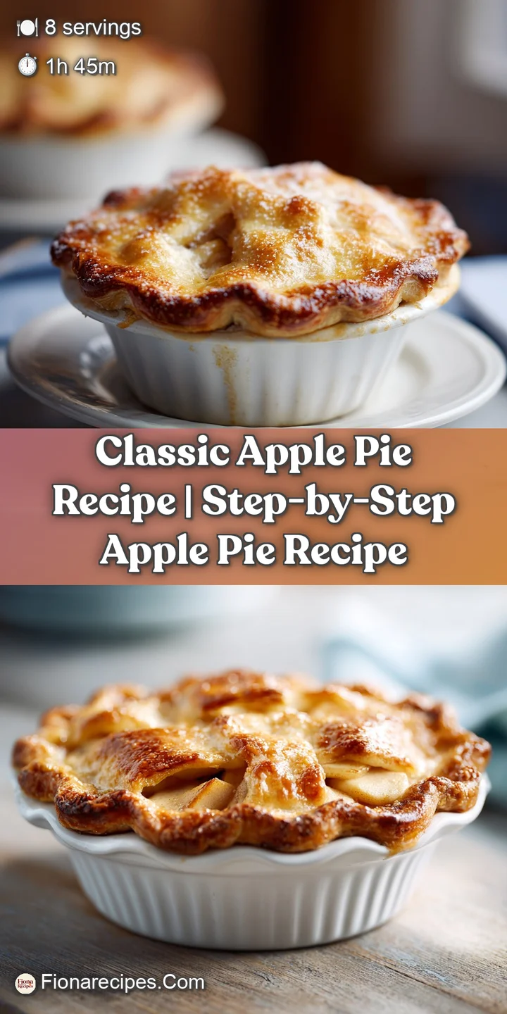 Close-up of a bubbling apple pie slice, highlighting the golden, flaky crust and caramelized apple chunks.