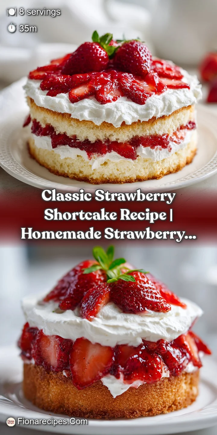 Close-up view of ruby-red strawberries nestled in sweet, whipped cream atop a golden, crumbly shortcake biscuit.