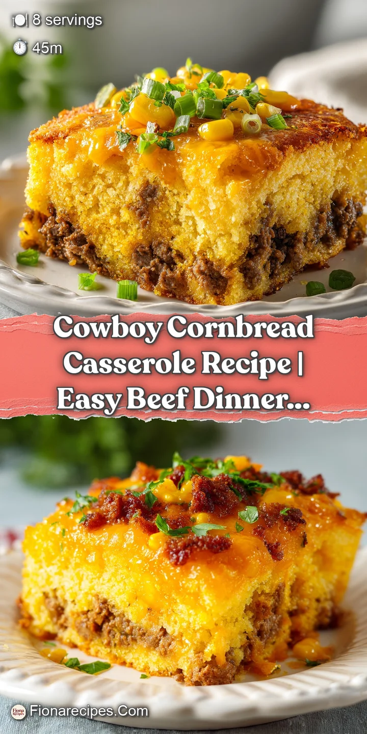 Close-up of a steaming scoop of cornbread casserole, revealing tender beef and golden cheesy crust.