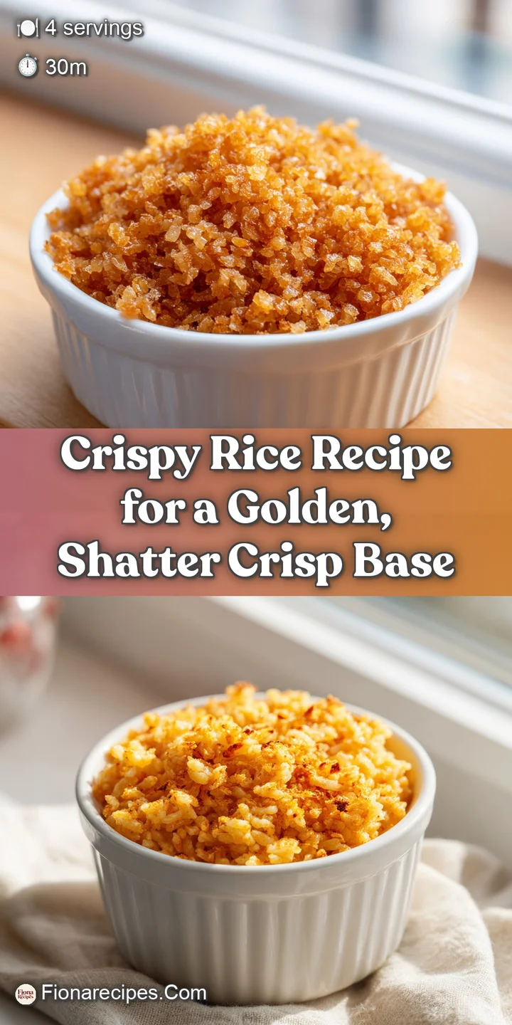 Close-up reveals the irresistible textures of crispy rice: crunchy exteriors and fluffy interiors with tantalizing savory ...