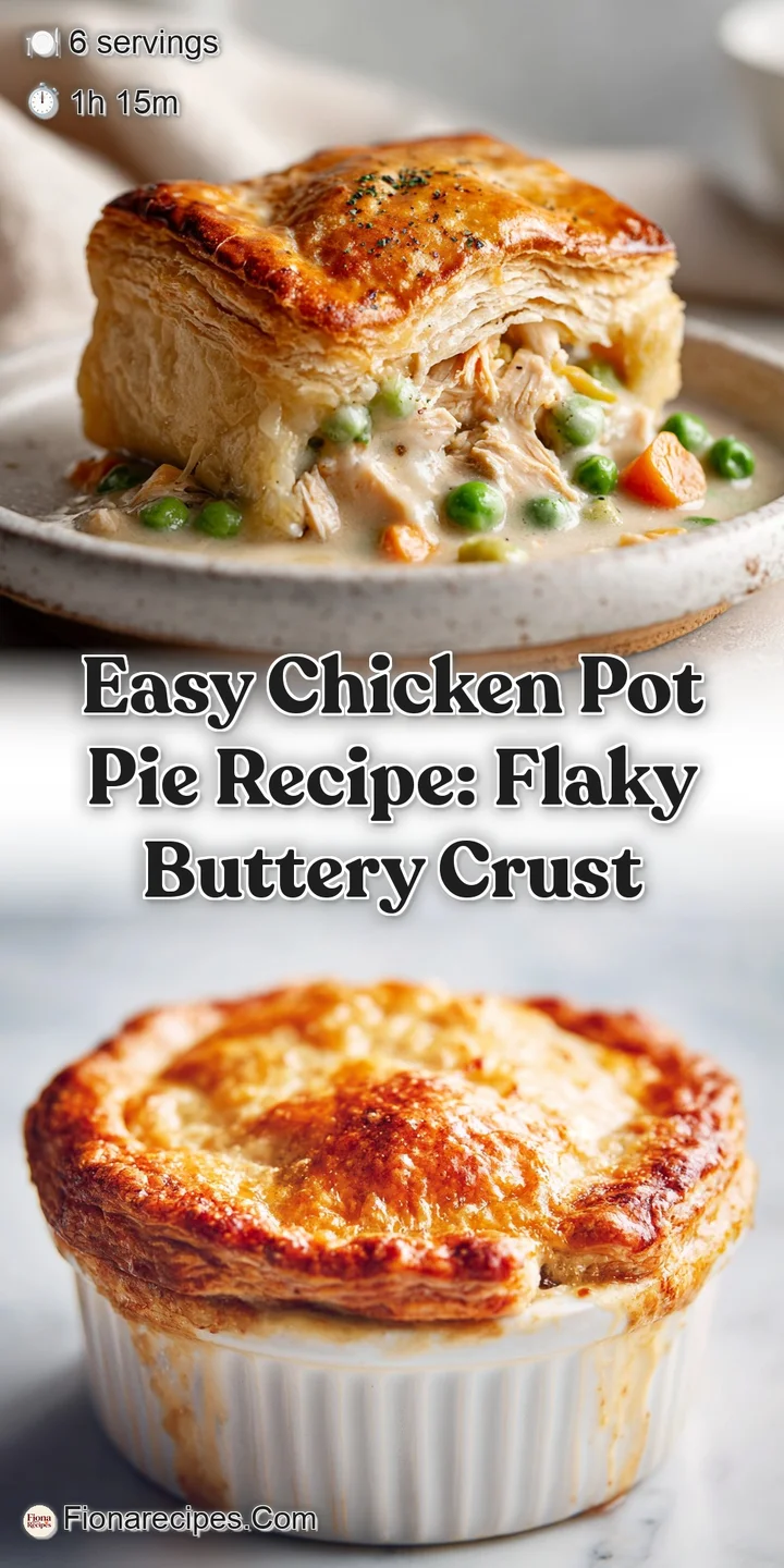 Close-up reveals the rich, golden-brown hue and textured, flaky layers of a freshly baked chicken pot pie's inviting crust.