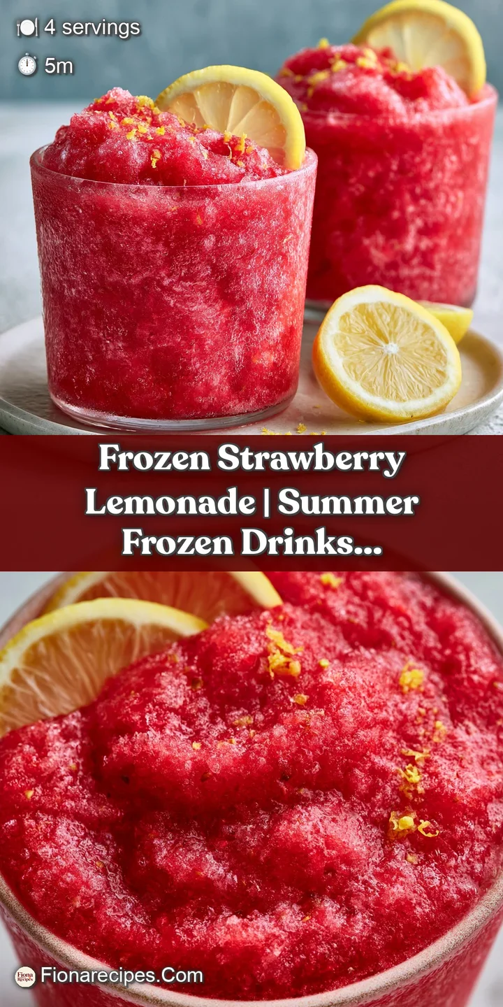 Extreme close-up of icy, sparkling pink crystals with tiny air bubbles and a fresh, juicy strawberry slice on top.
