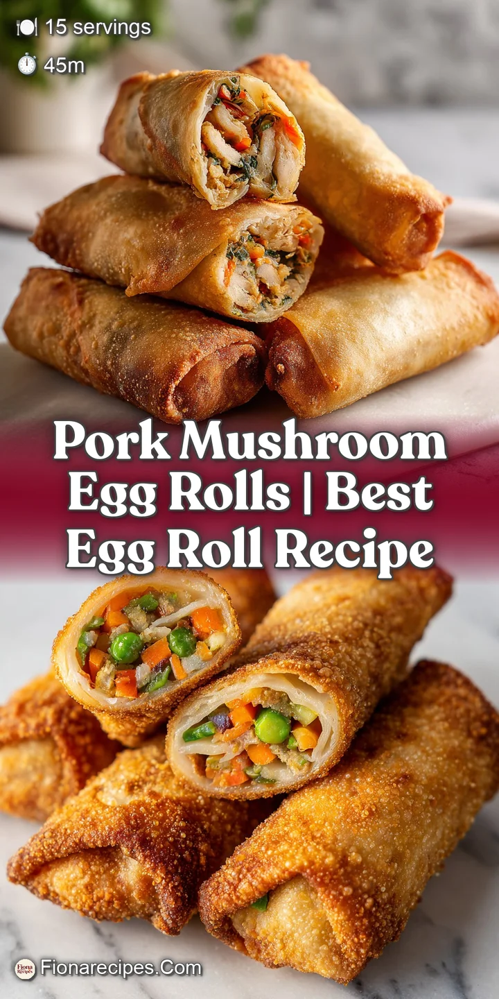 Macro shot of a flaky, bubbly golden crust broken open to reveal savory minced pork and earthy brown mushrooms.