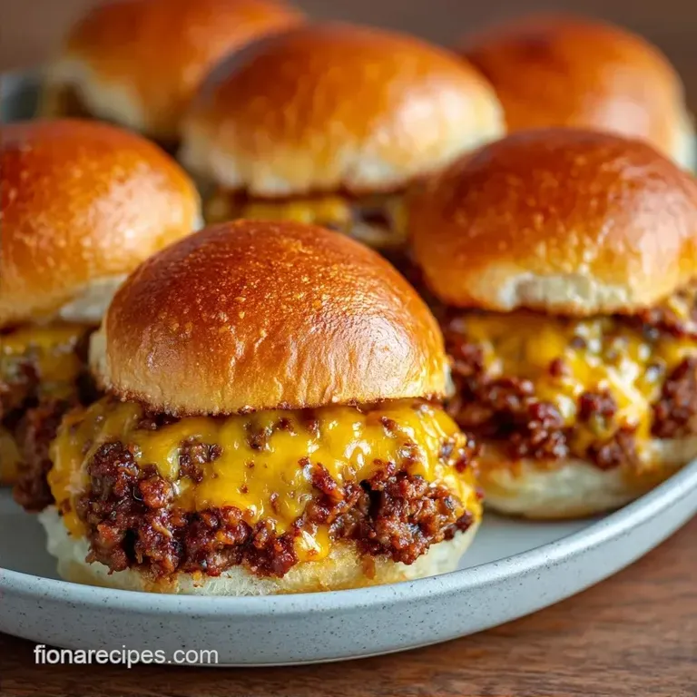 Cheesy Beef Sliders: Gooey and Buttery