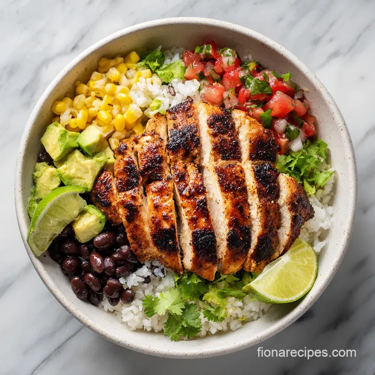 Chicken Burrito Bowl Meal Prep