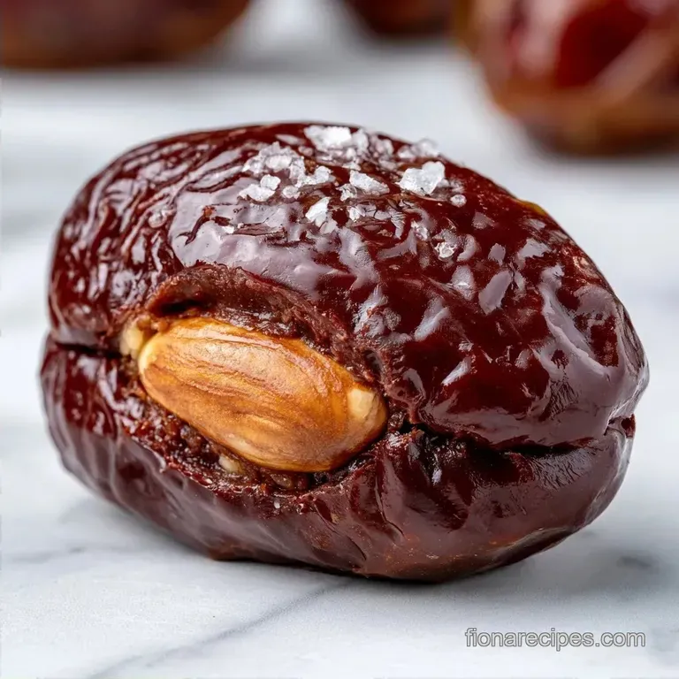 Dark Chocolate Stuffed Medjool Dates