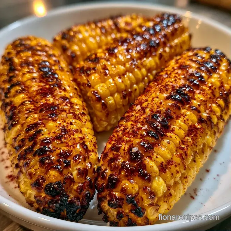 Four golden maize ears stacked neatly on a white ceramic plate, topped with fresh parsley and bright lime wedges.