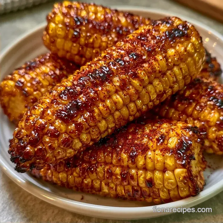 Charred Corn On the Cob Grilled