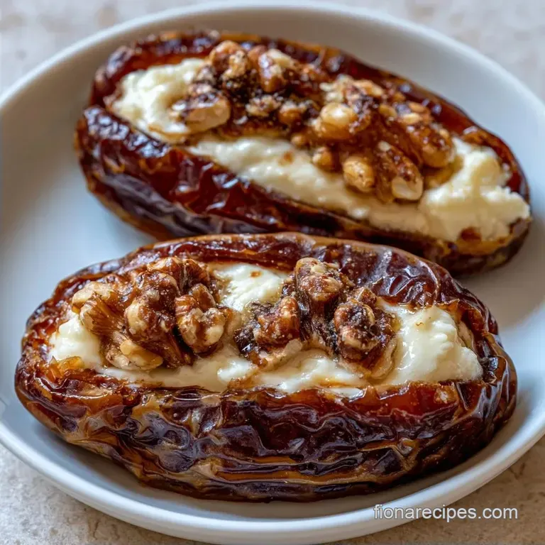 Stuffed Dates with Cream Cheese and Walnuts