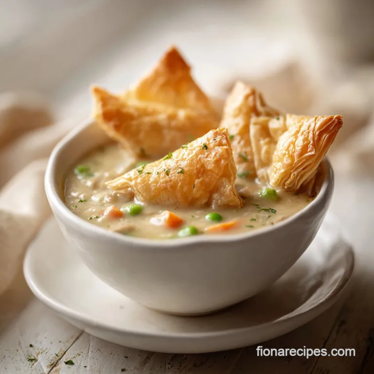 A white ceramic bowl of thick, creamy soup garnished with fresh parsley on a rustic wood table with a silver spoon.