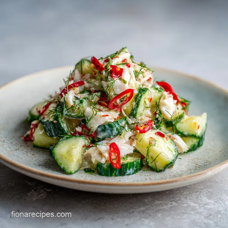 Cucumber Crab Salad Recipe: Savory and Crisp