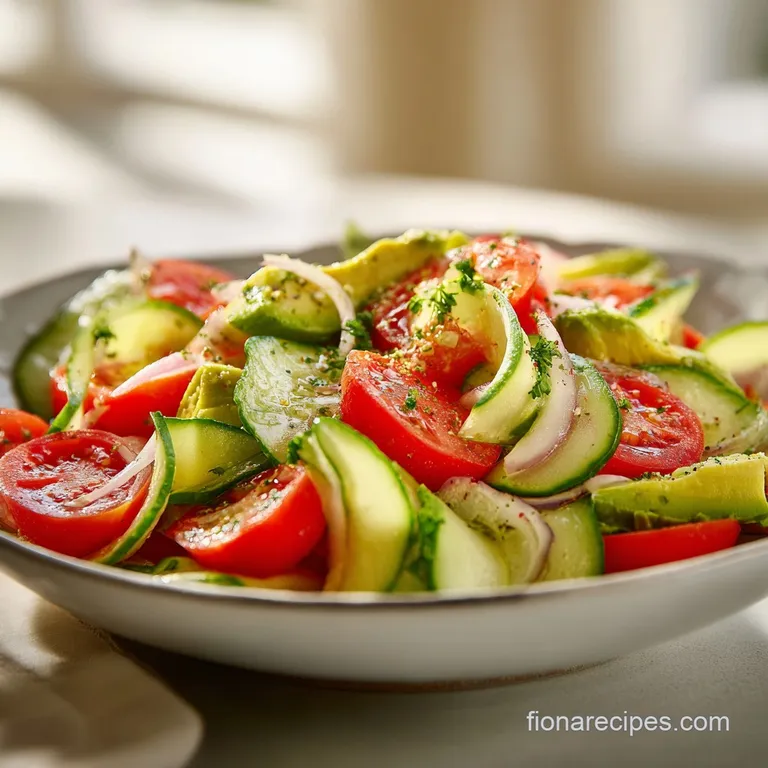 Cucumber Tomato Avocado Salad: Fresh and Zesty