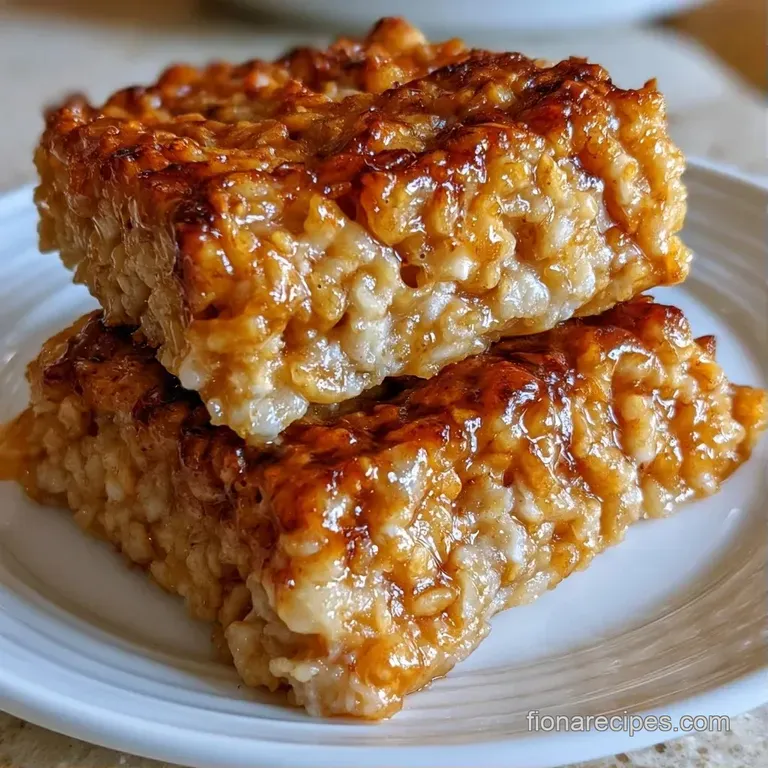 A stack of chewy brown oat bars on white parchment paper, garnished with a sprinkle of sea salt and a linen napkin.