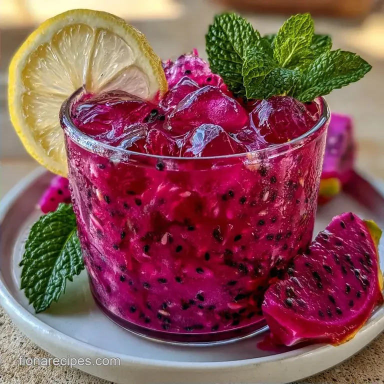 Vibrant Dragon Fruit Lemonade in 5 Minutes