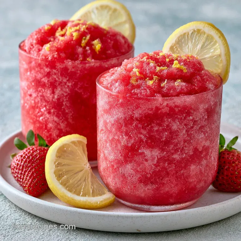 Frozen Strawberry Lemonade: Healthy and Velvety