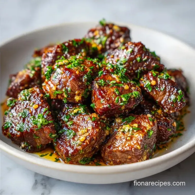 Garlic Butter Steak Bites for Two