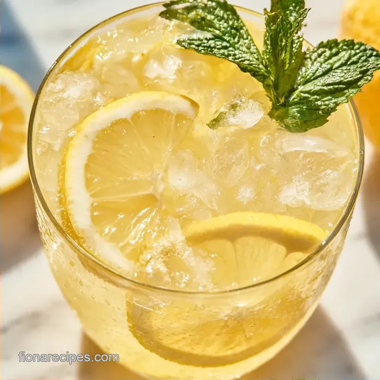 Zesty Homemade Ginger Mint Lemonade