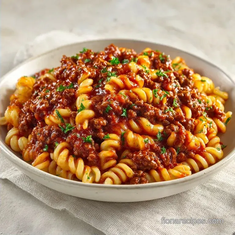 Healthy Ground Beef Pasta Skillet: One-Pot Comfort