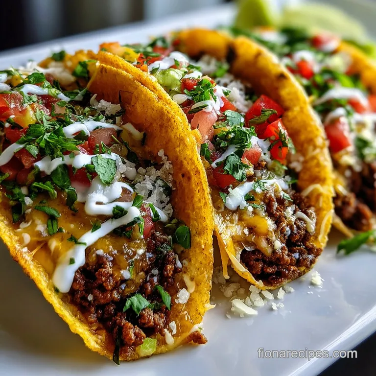 Ground Beef Tacos Recipe: Savory & Moist