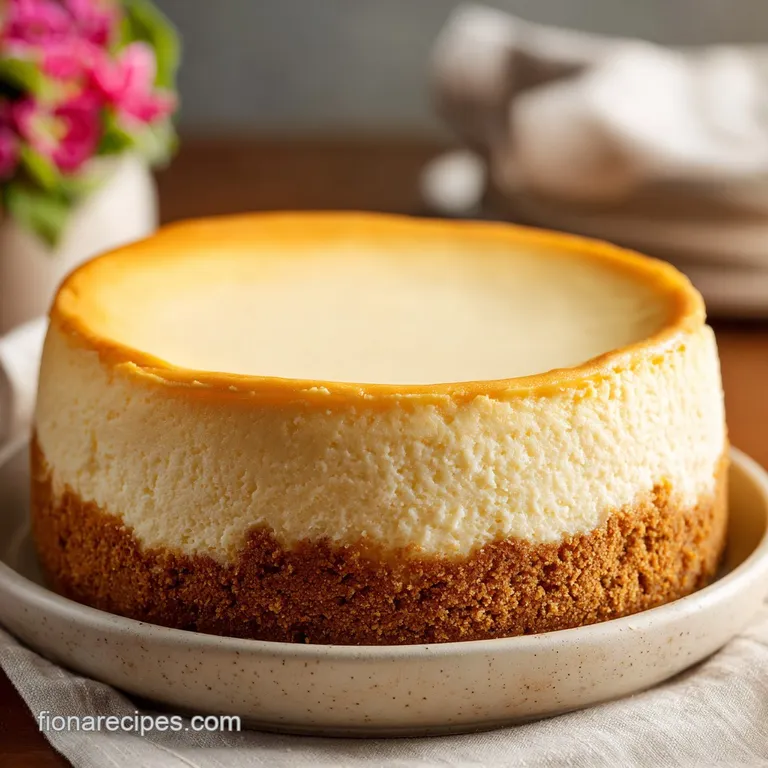 Homemade Baked Cheesecake: Velvety and Rich