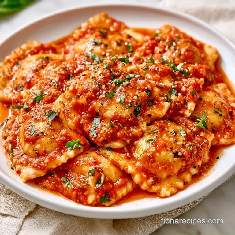 Better-Than-Restaurant Ravioli Tomato Sauce