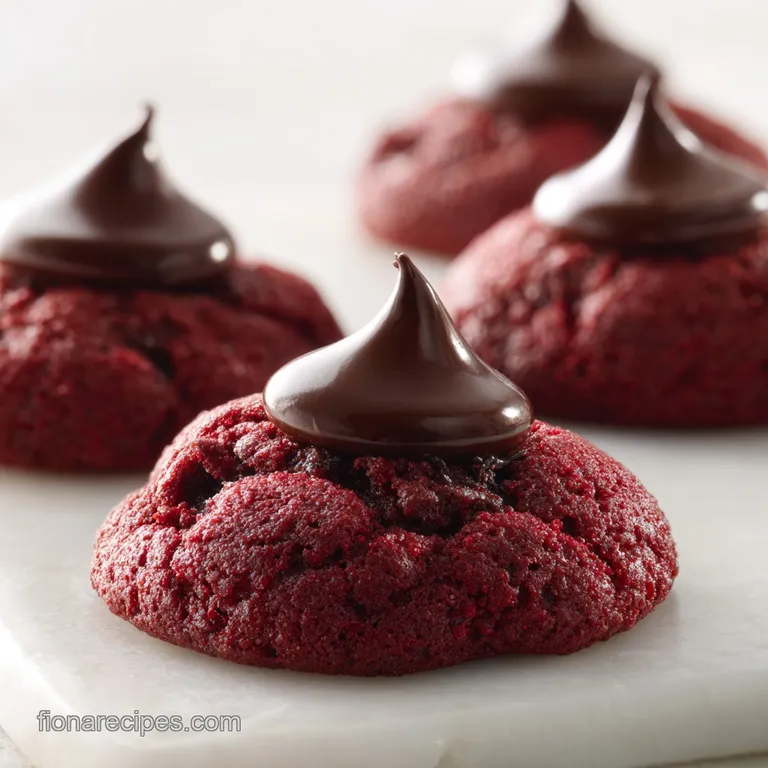 Red Velvet Blossoms Cookies: Velvety and Chewy