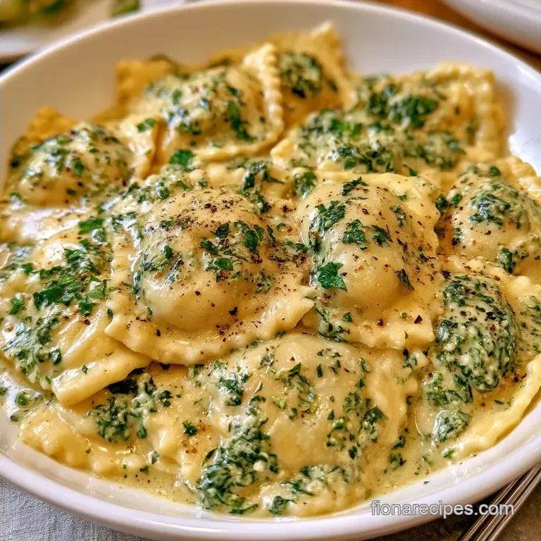Creamy Homemade Spinach and Ricotta Ravioli