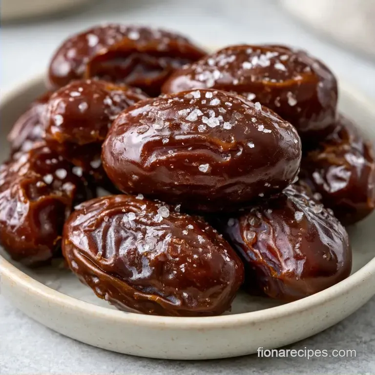 Sea Salt Stuffed Dates: Almond Butter and Chocolate