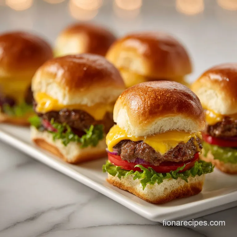 Sheet Pan Cheeseburger Sliders: Juicy and Baked