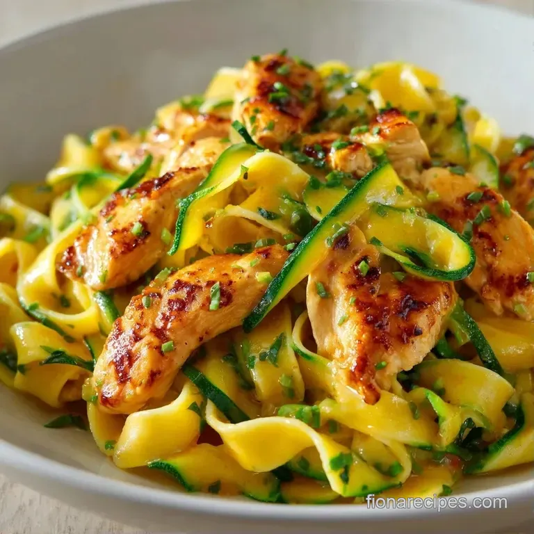 Two elegant white plates of swirled pasta topped with shaved parmesan and a sprig of fresh green basil.